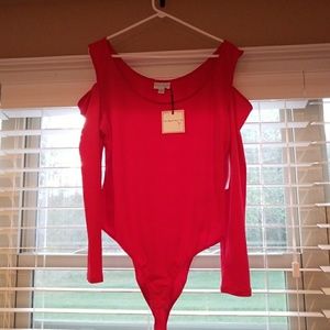 Red bodysuit